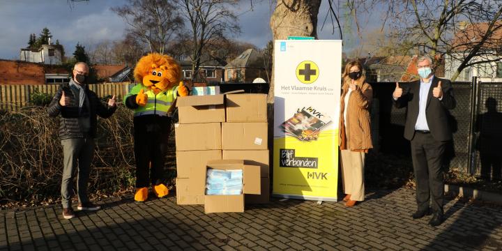 donatie mondmaskers Vlaamse Kruis PSA Antwerp
